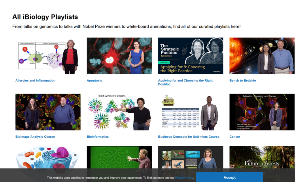 All iBiology Playlists